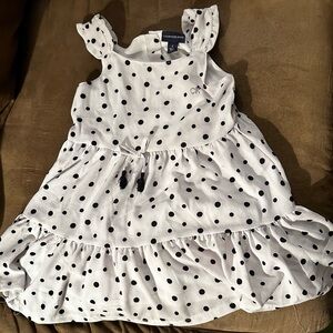 Calvin Klein White and Black Polka Dot Sundress 5/6 NWOT